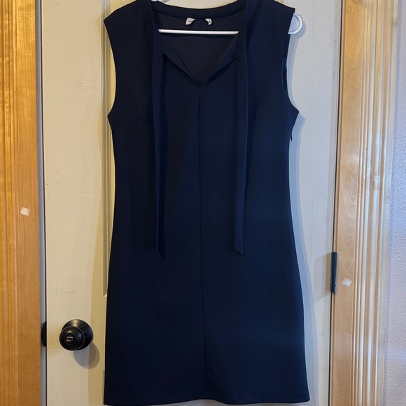 Dresses & Skirts - Elegant Navy Sleeveless Dress